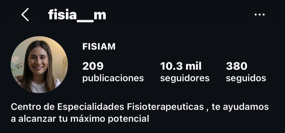 Perfil de Instagram de @fisia__m con 10.3 mil seguidores